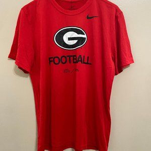 Nike Georgia Bulldogs UGA Football Team Issue Practice Shirt Mens L DO1493-657